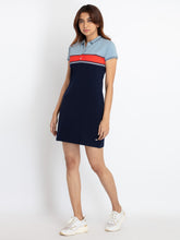 Womens Bodycon Striped Polo Dress